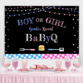 Funkeln Rosa Und Blau Geschlecht Aufdecken Grill Baby Dusche